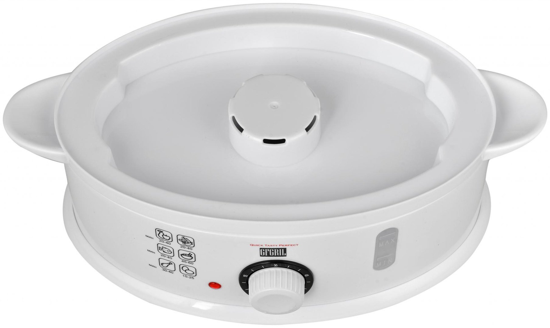 Пароварка GFgril GFS-5MPP 9 л. белый, прозрачный купить,NaN