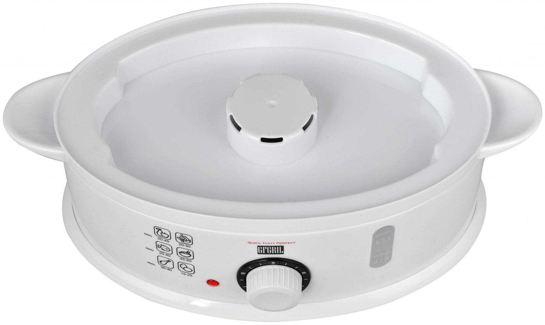 Пароварка GFgril GFS-5MPP 9 л. белый, прозрачный купить,NaN