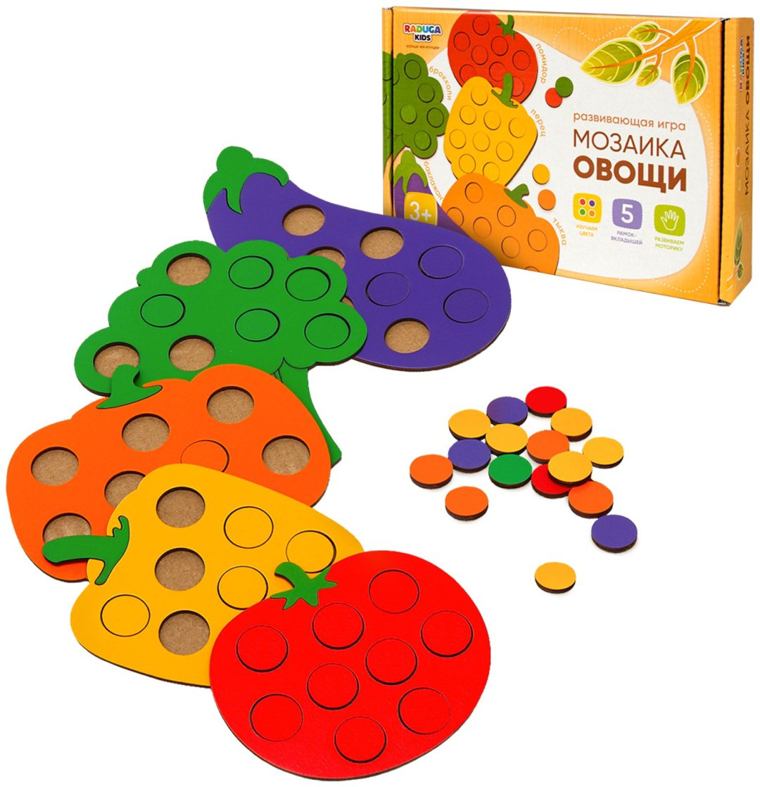 RadugaKids сортер мозаика для малышей Овощи RK1164 купить,NaN