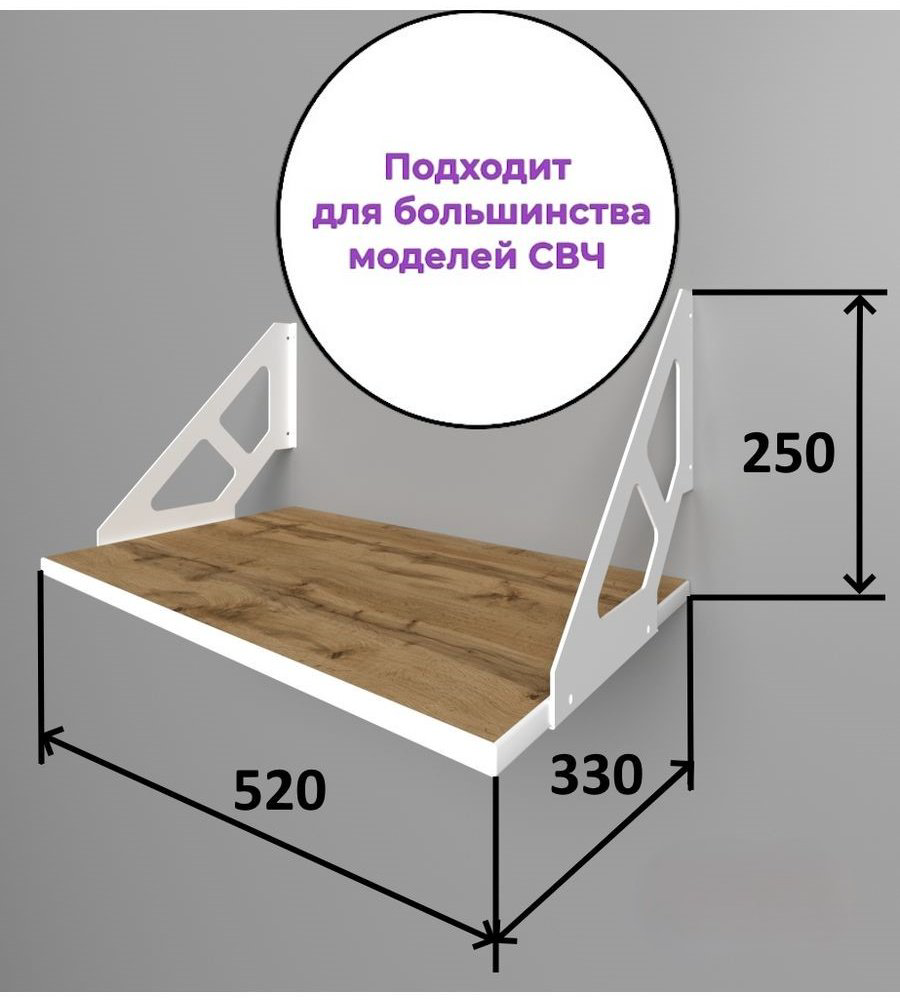 Полка кухонная 197706728 1 шт, металл купить,NaN
