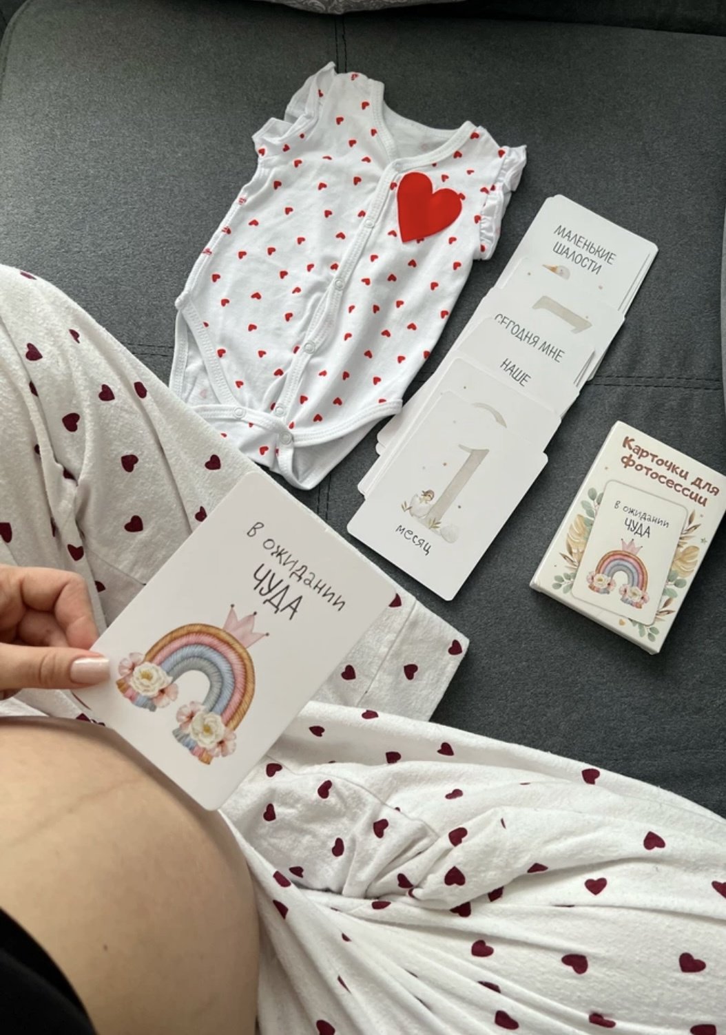 Карточки для фотосессии малыша, двусторонние, 36 шт купить,NaN