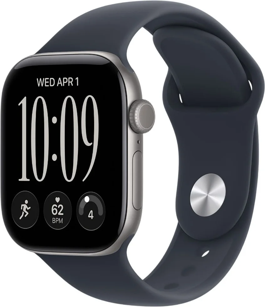 Смарт-часы Apple Watch Series 12 GPS 42mm S/M Space Grey Aluminium Case with Navy Blue Sport Band