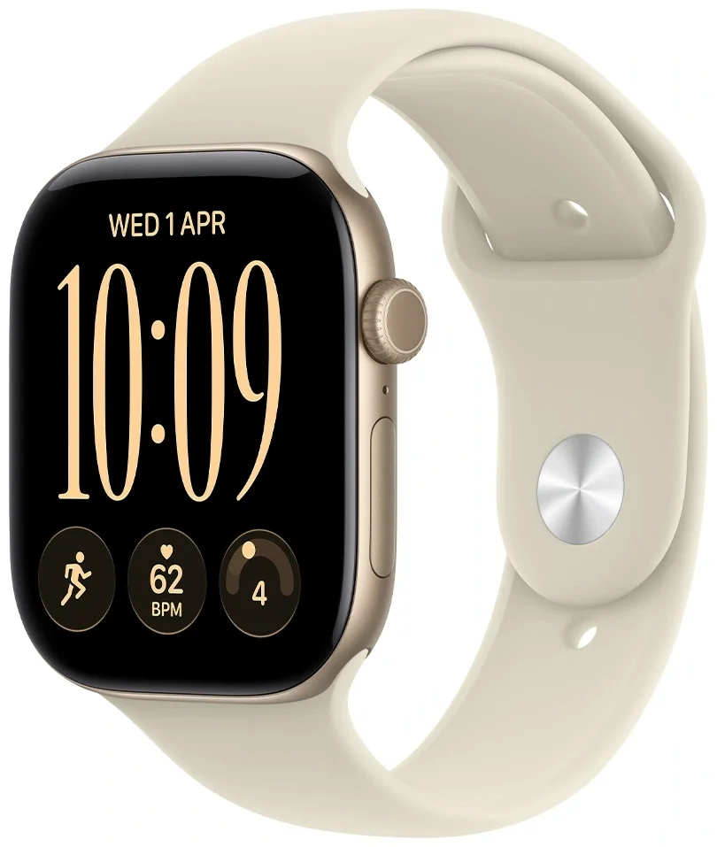 Смарт-часы Apple Watch Series 12 GPS 42mm S/M Light Gold Aluminium Case with Sand Sport Band