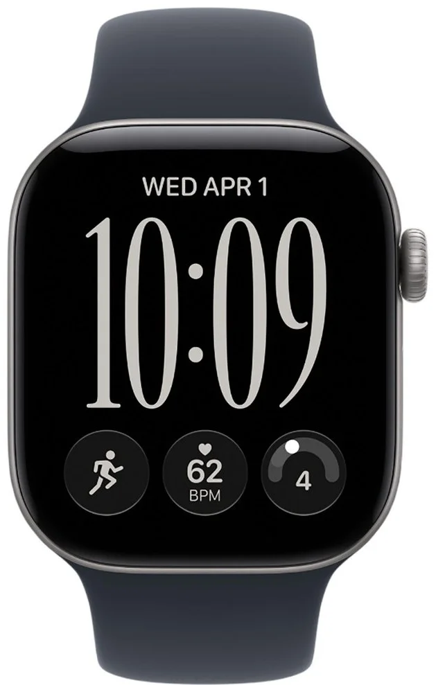 Смарт-часы Apple Watch Series 12 GPS 46mm M/L Space Grey Aluminium Case with Navy Blue Sport Band купить,290990