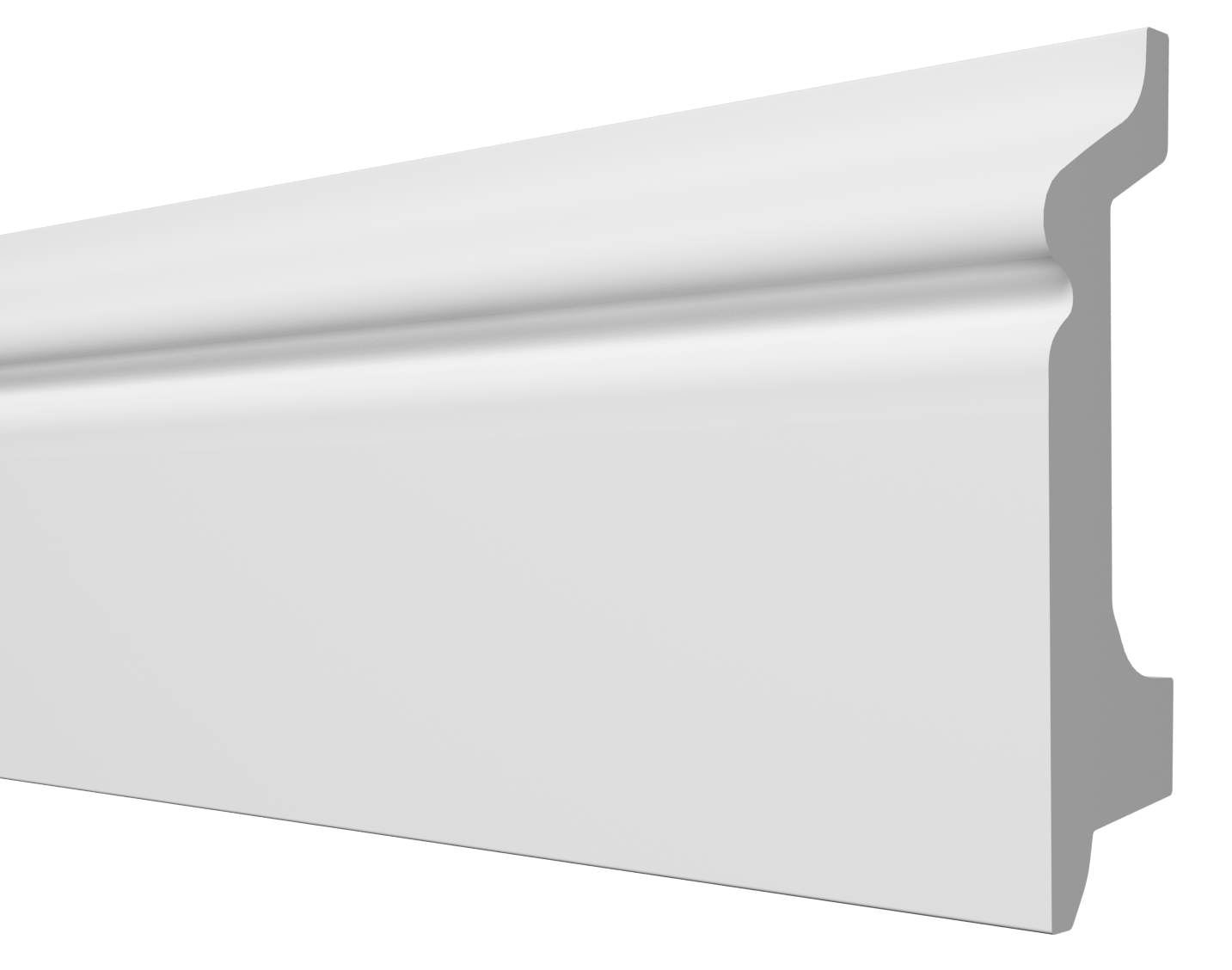 Плинтус напольный Decor-Dizayn DD122 78х23х2000/18 белый