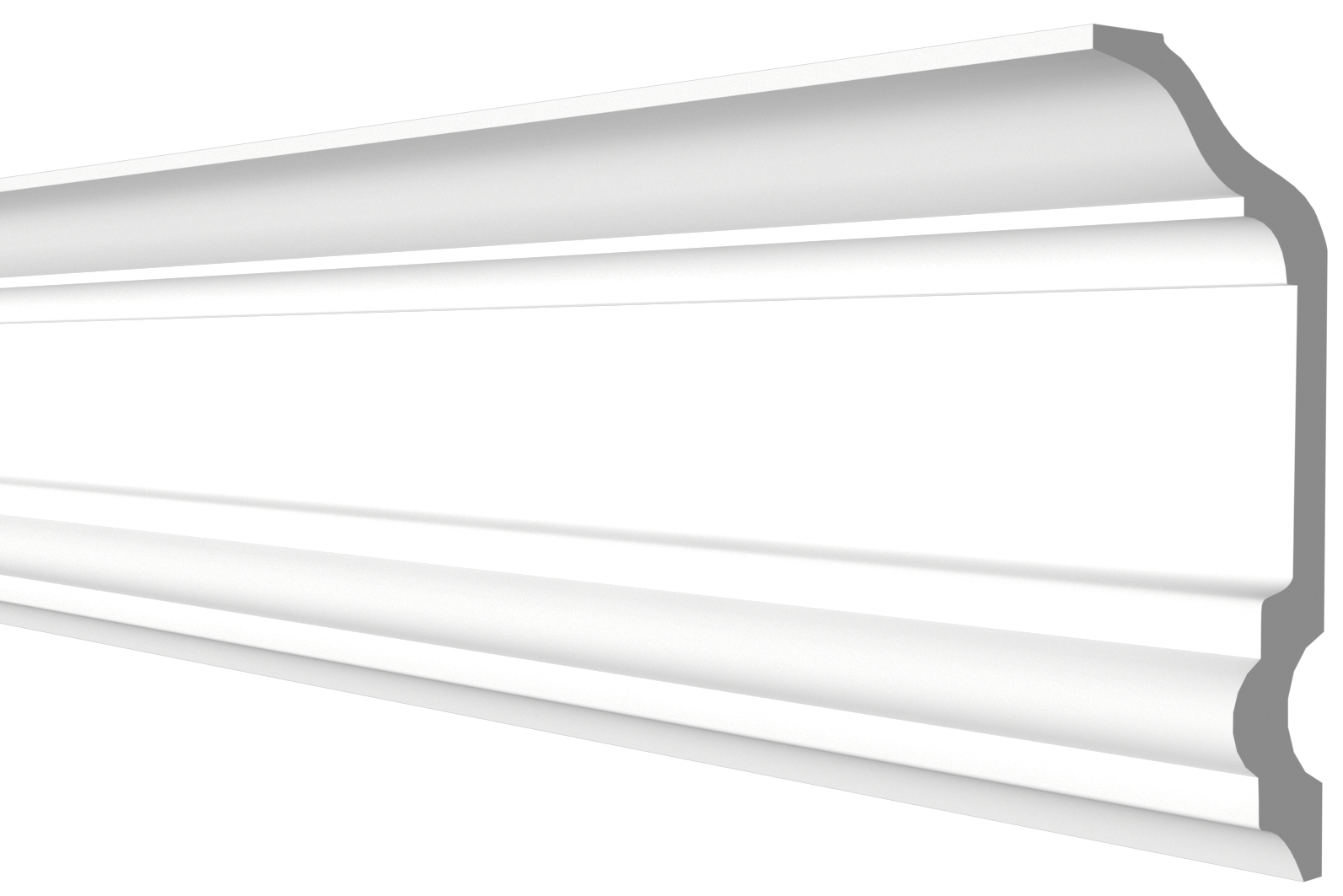 Плинтус потолочный Decor-Dizayn DD505 150х70х2000/6 белый купить,NaN