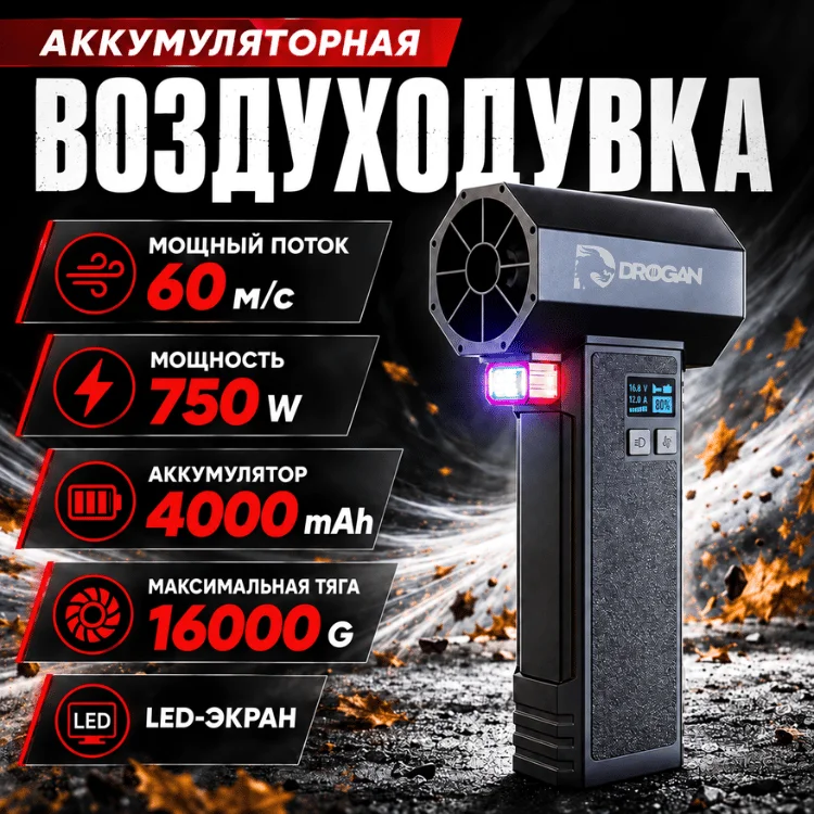 Воздуходувка Drogan X6 черная