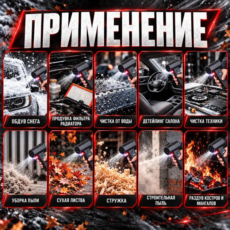 Воздуходувка Drogan X6 черная купить,69990