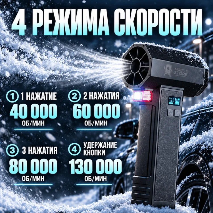 Воздуходувка Mobile Store X6 черная