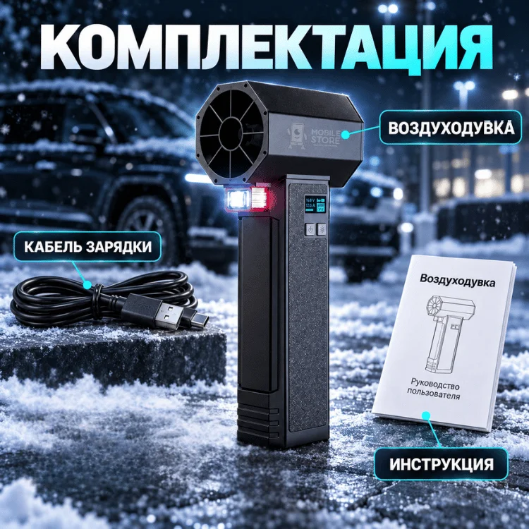 Воздуходувка Mobile Store X6 черная