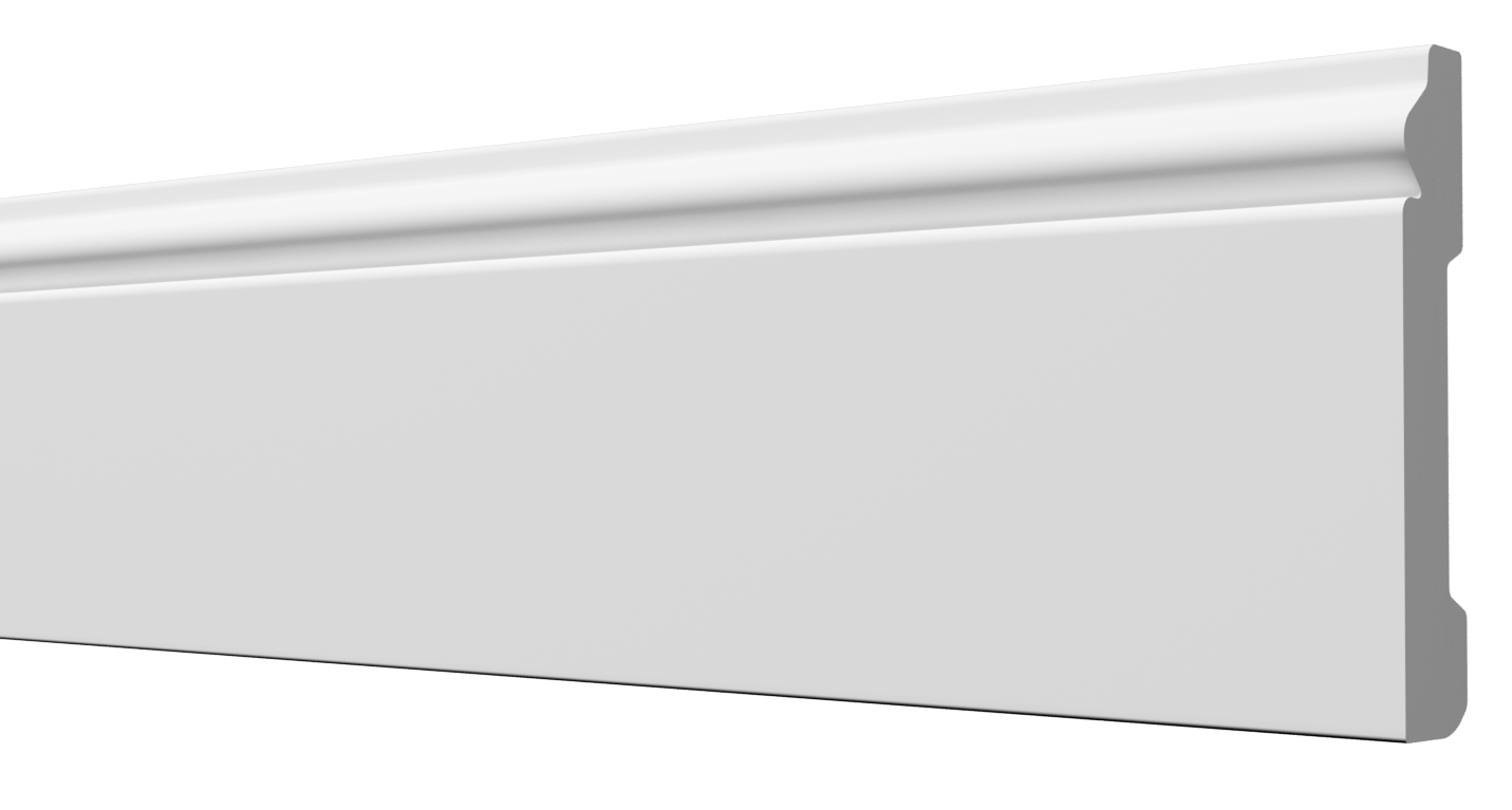 Плинтус напольный Decor-Dizayn DD005 79х13х2000/24 белый купить,NaN
