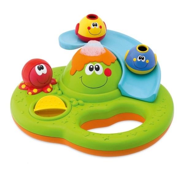 Игрушка для ванны Chicco Островок зеленая купить,NaN