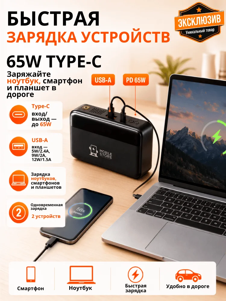 Пуско-зарядное устройство Mobile Store N-33
