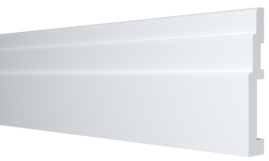 Плинтус напольный Decor-Dizayn DD705 120х18х2000/12 белый купить,NaN