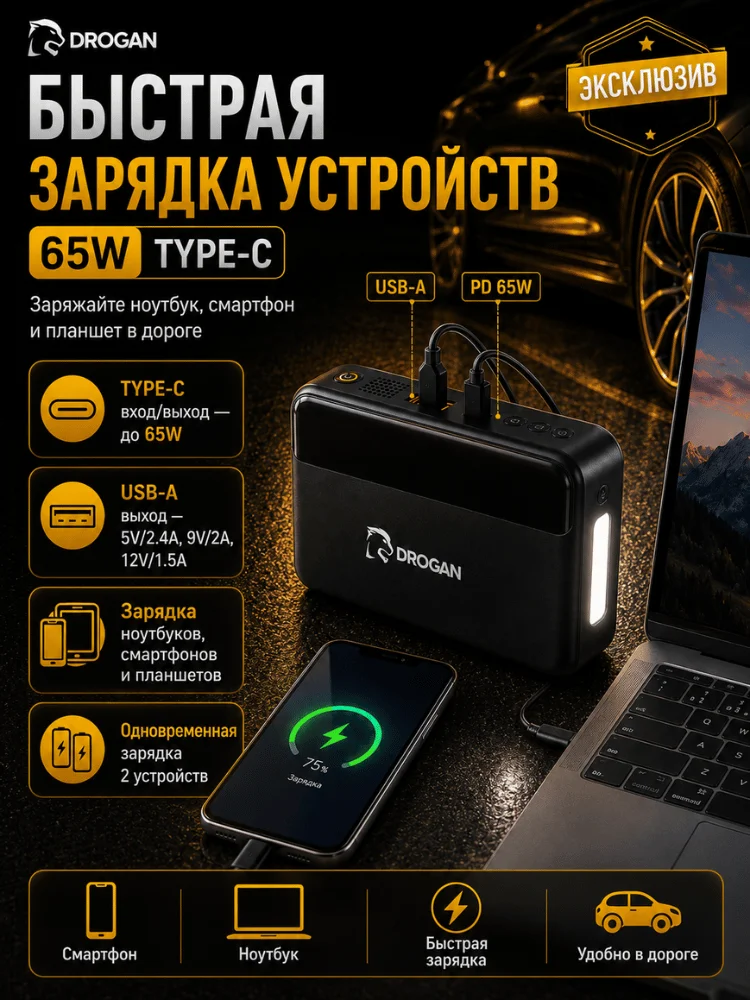 Пуско-зарядное устройство Drogan N33