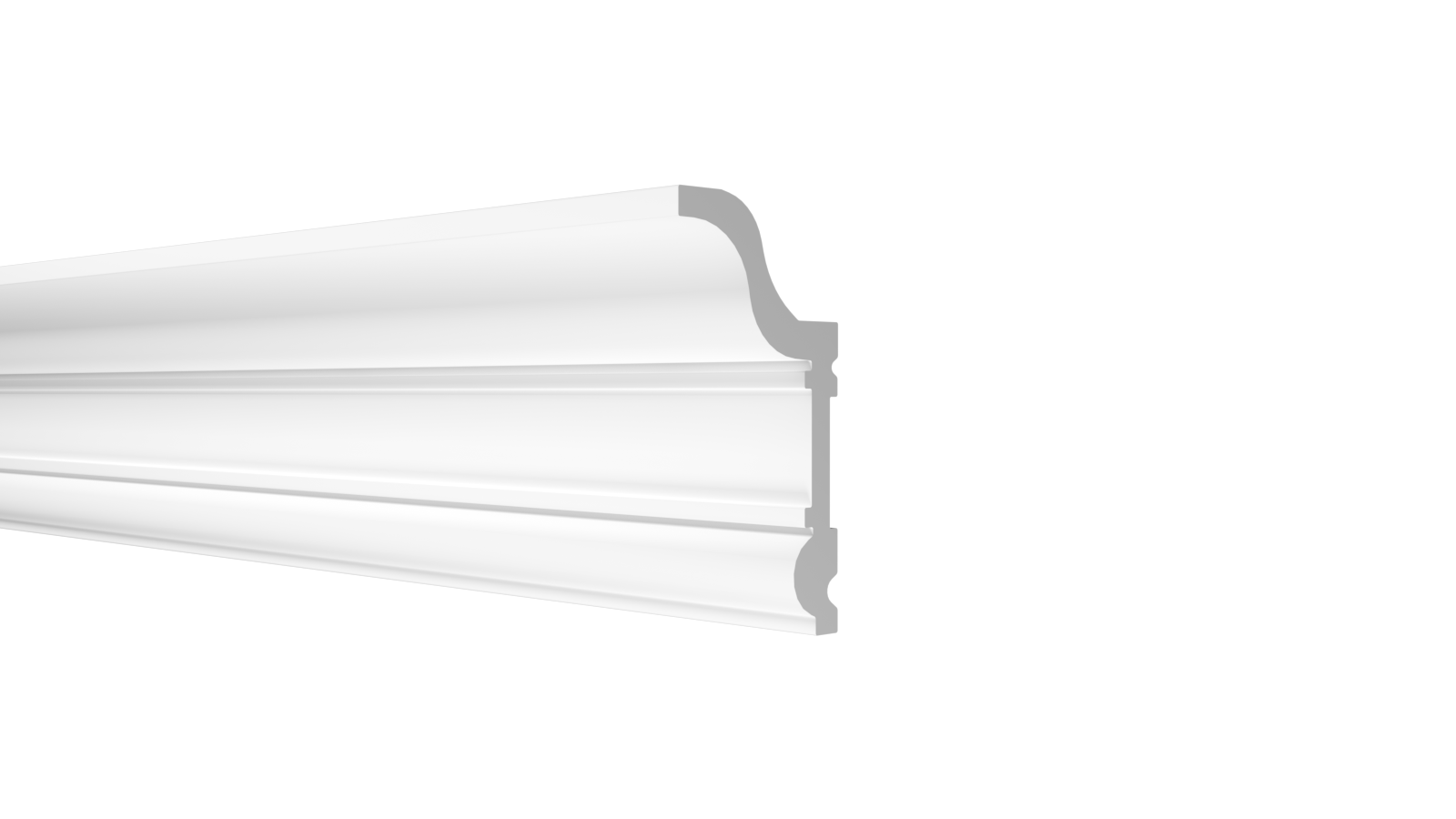 Плинтус потолочный Decor-Dizayn DD501 59х31х2000/36 белый купить,NaN
