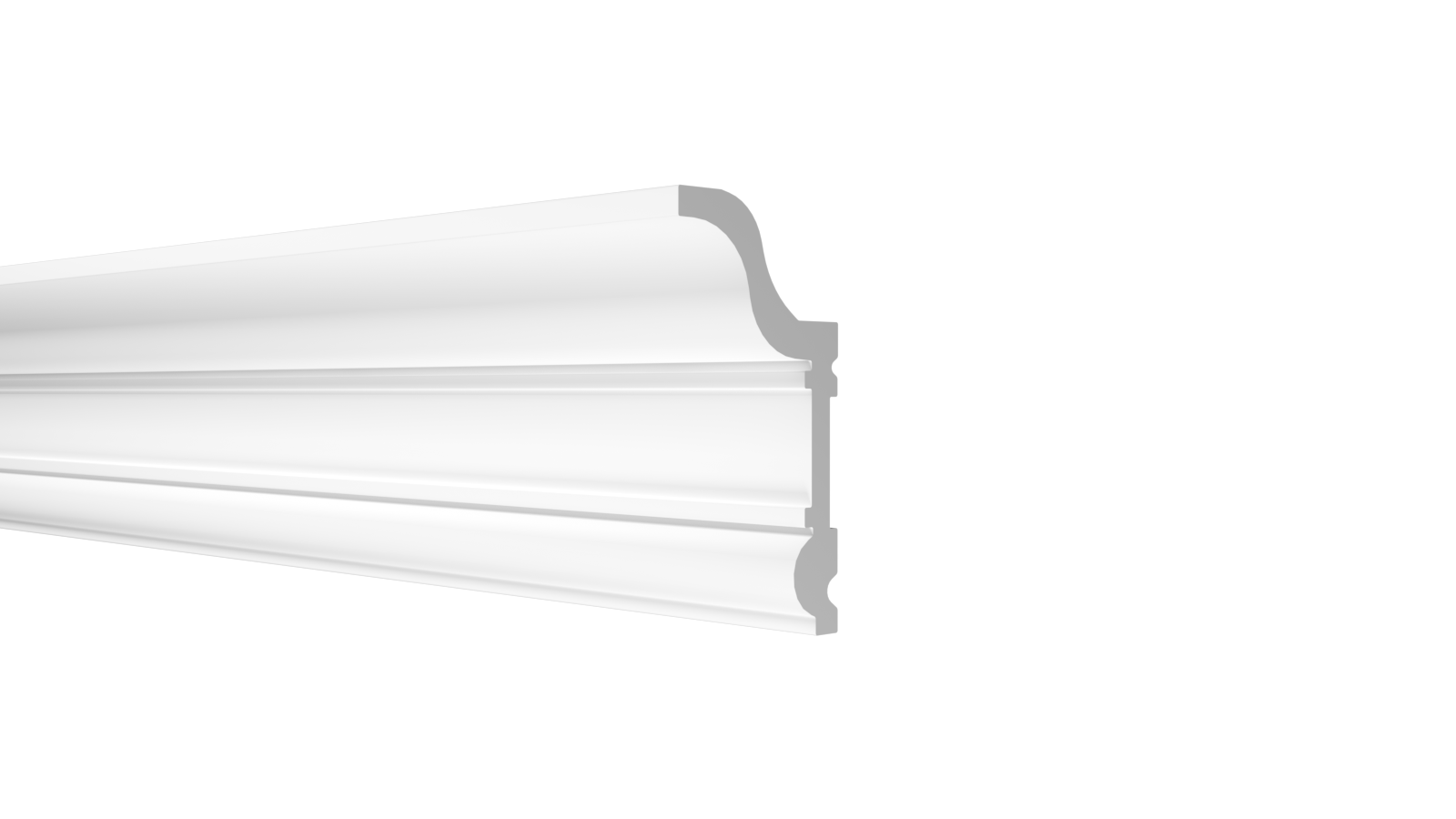 Плинтус потолочный Decor-Dizayn DD501 59х31х2000/36 белый купить,NaN