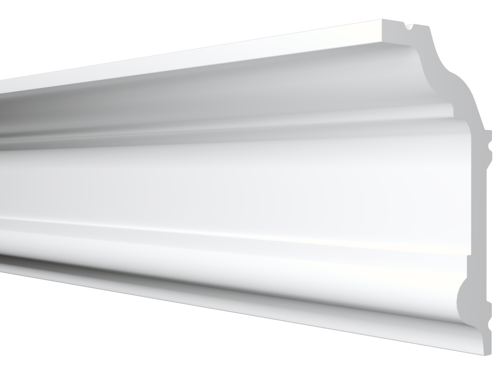 Плинтус потолочный Decor-Dizayn DD502 80х40х2000/16 белый купить,NaN