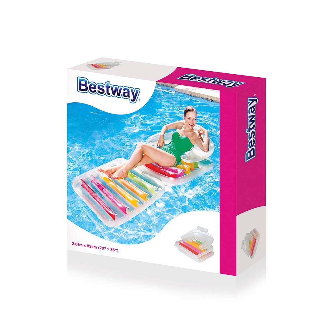 Пляжный шезлонг Bestway High Fashion 43023 разноцветный купить,0