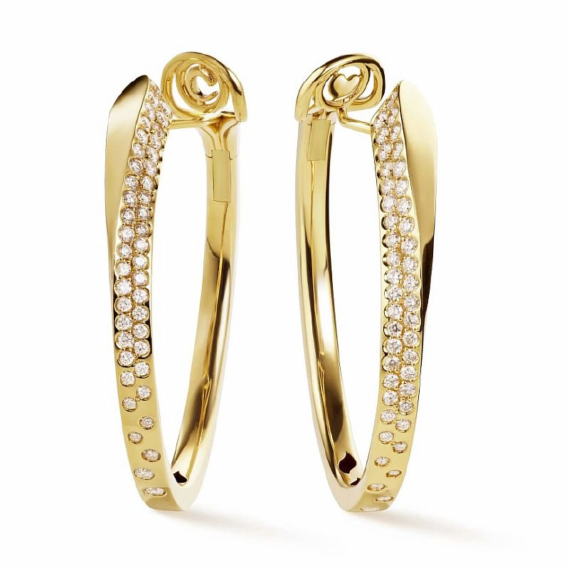 Серьги Crivelli 000-4379NS-Y 17.1гр 1.04крт купить,3233000