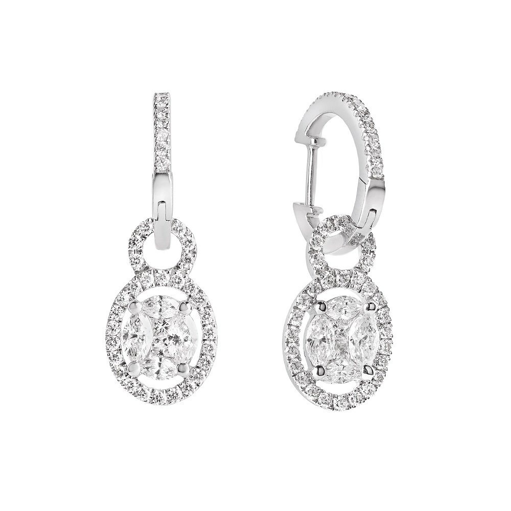 Серьги Crivelli 262-VE9569-W 5.3гр 1.65крт купить,NaN