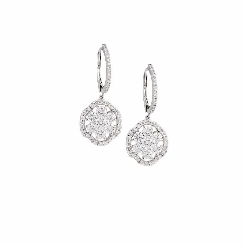 Серьги Crivelli 320-E3276-W 4.6гр 2.02крт купить,NaN