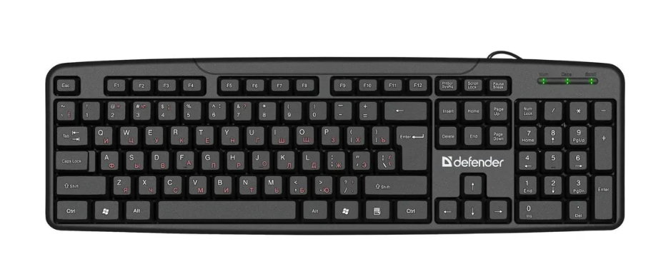 Клавиатура Defender Astra HB-588 RU черная 