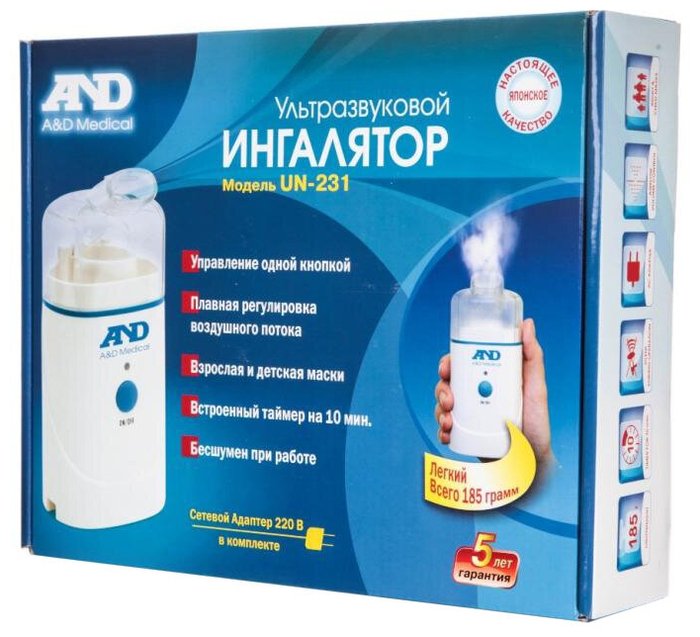 A&D Ингалятор ультразвуковой UN-231 4580198171004
