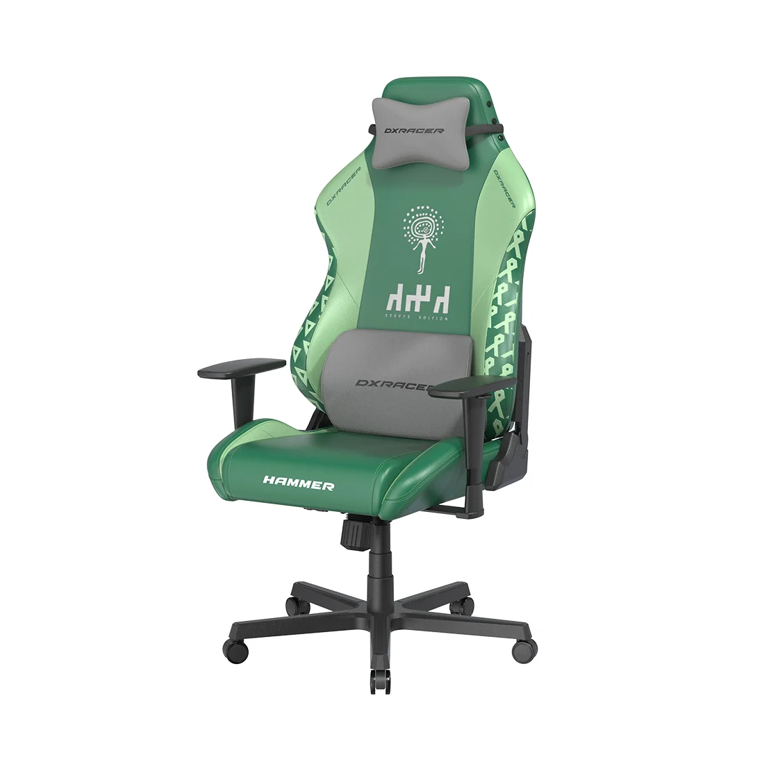 Игровое кресло DX Racer Hammer Steppe Edition GC/LHE23LTALTD/QZQ.E Green - ForteMarket Игровое кресло DX Racer Hammer Steppe Edition GC/LHE23LTALTD/QZQ.E Green купить,0