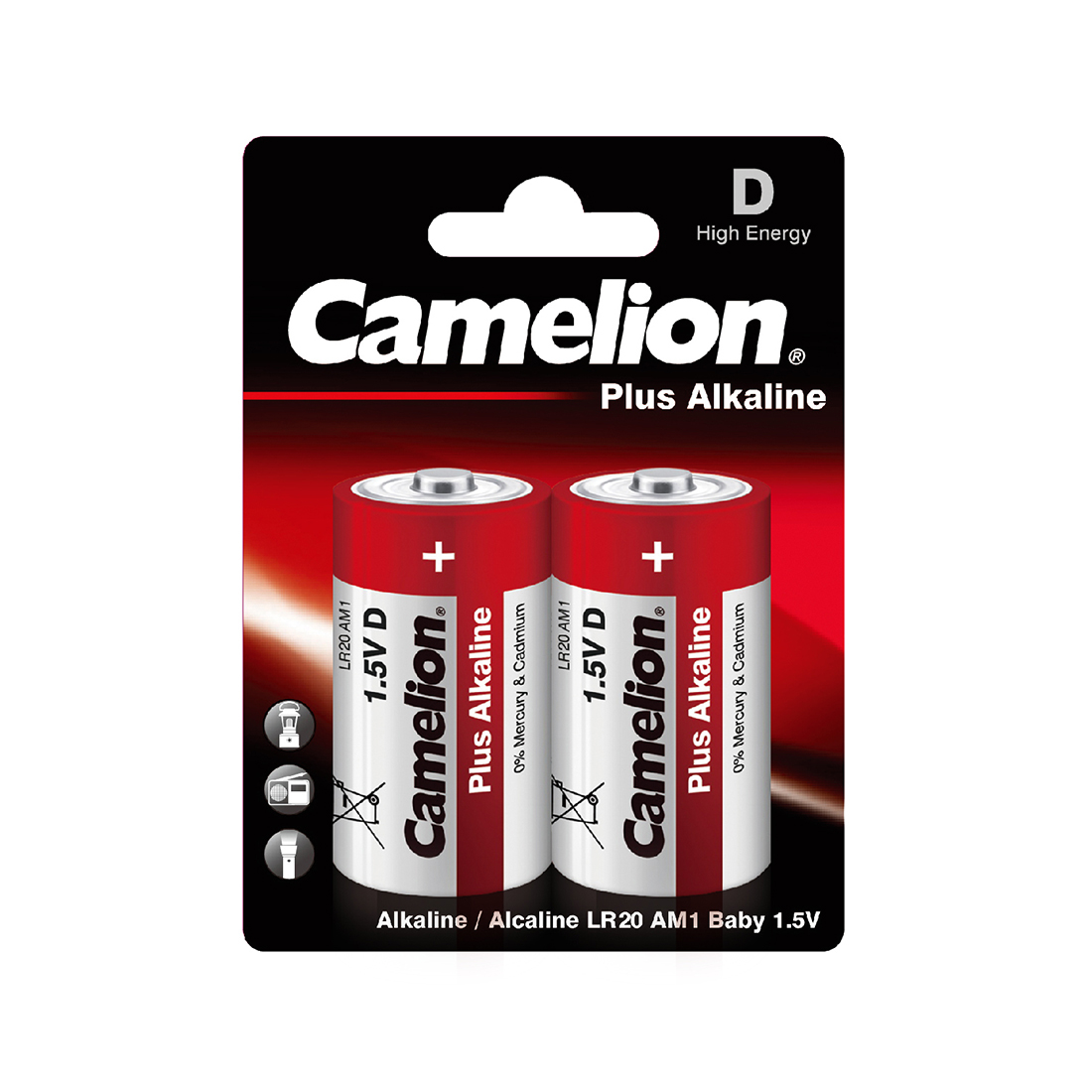 Батарейка Camelion Plus Alkaline LR20-BP2 2шт