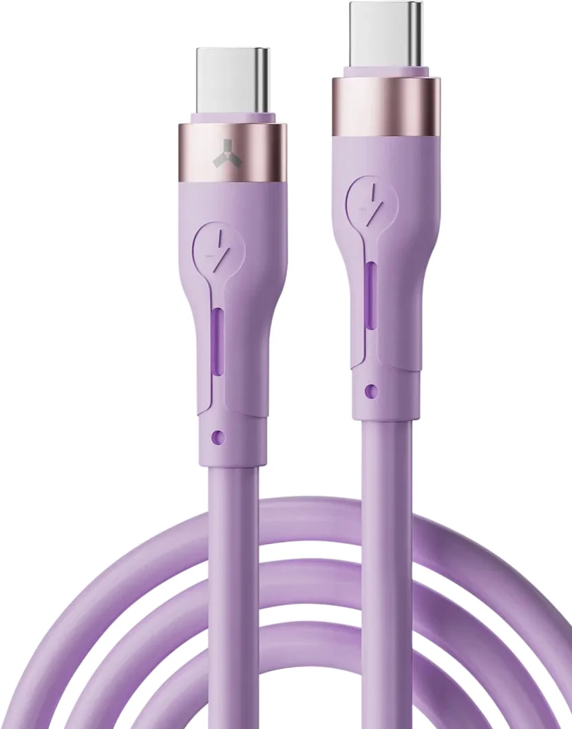 Кабель Accesstyle CC30-S100 Type-C-Type-C Violet