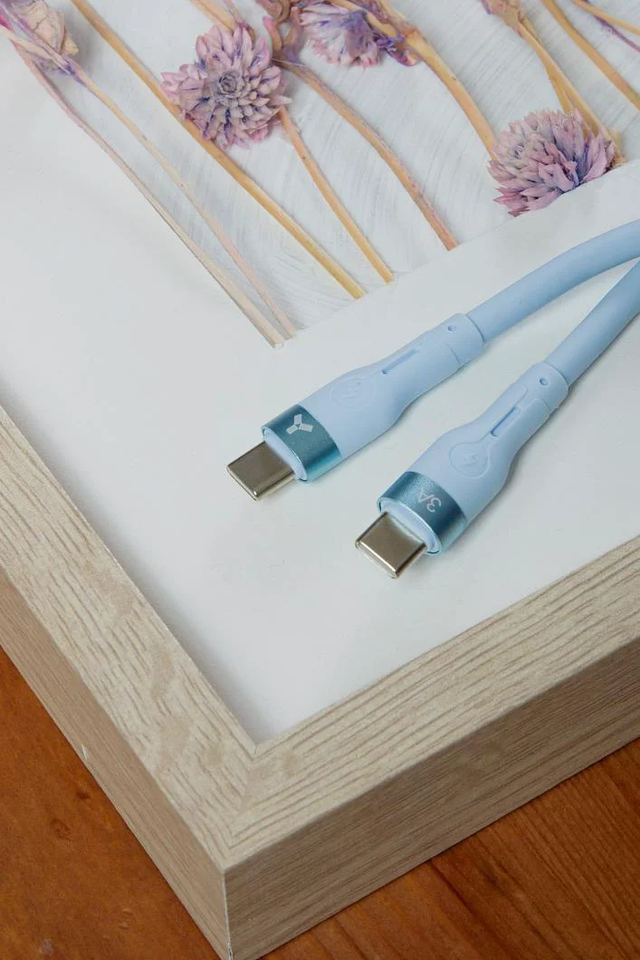 Кабель Accesstyle CC30-S100 Type-C-Type-C Blue купить,0