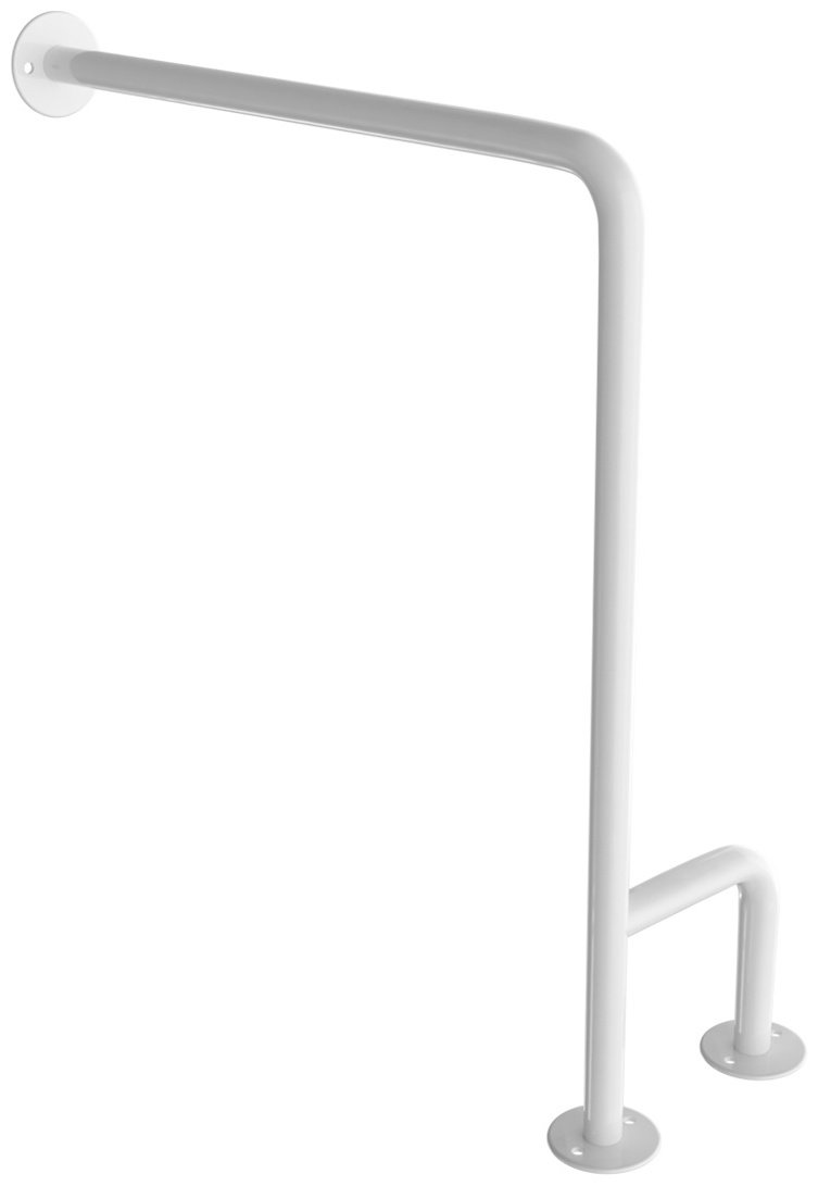 Доступная-среда.kz поручень P-2o с двойной опорой на пол, Правый до 150