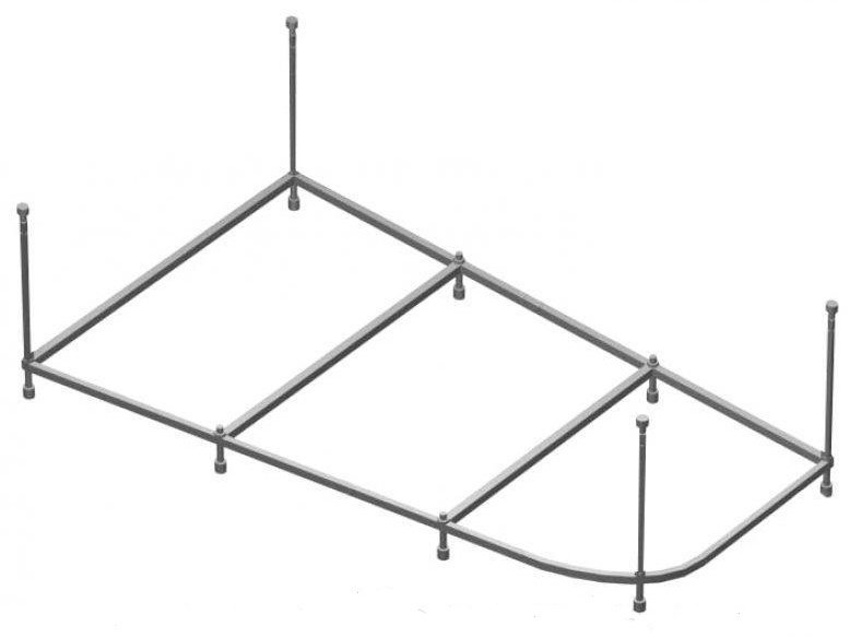Каркас для ванны NIKA NK160.105FL 160.105.02.100 (левая) купить,NaN
