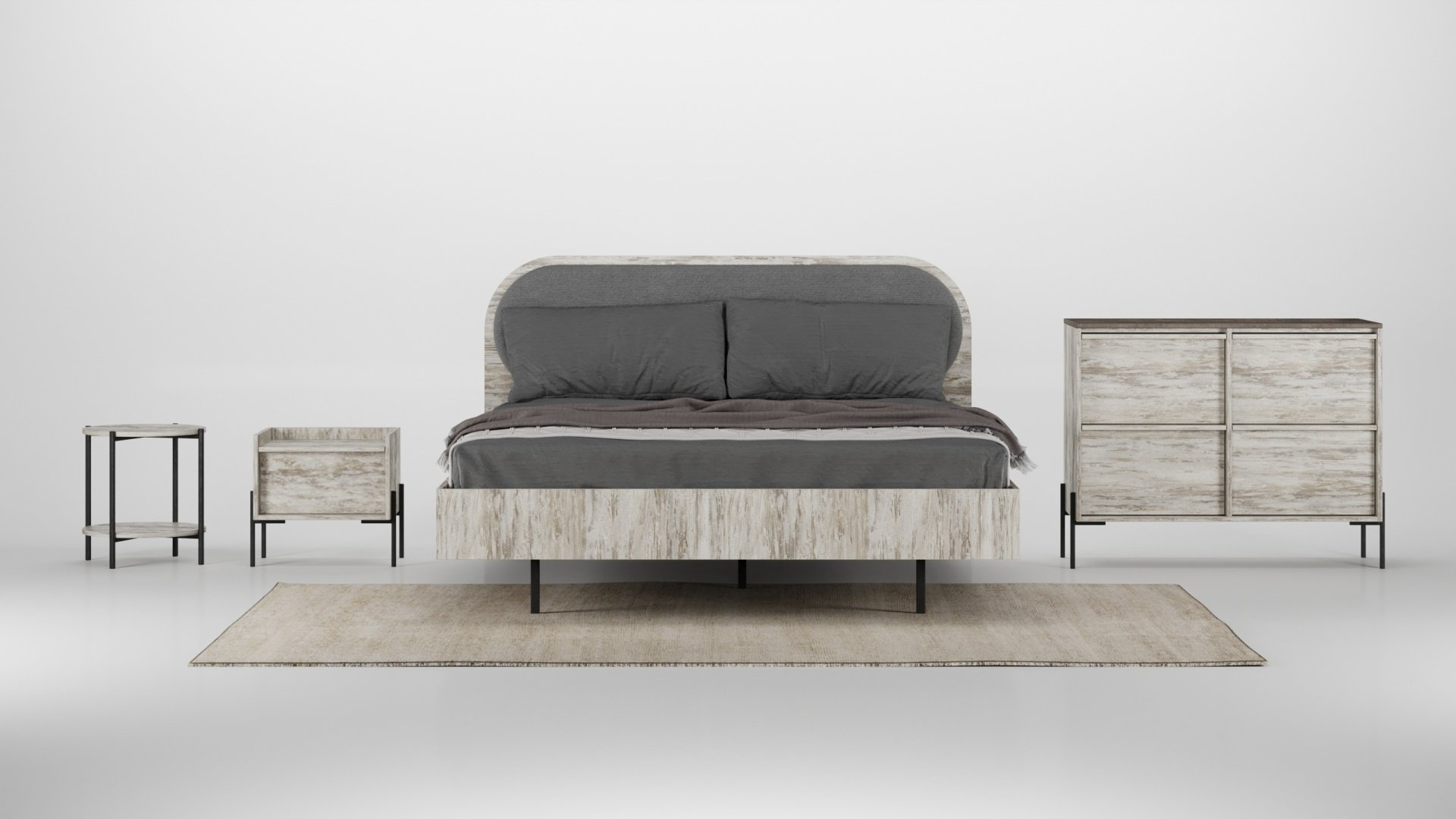 Комод Мебель Парк Уб-1 103x45x80см серый купить,NaN