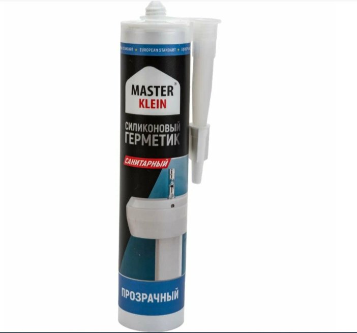 Герметик Master Klein Герметик силиконовый &#34;Master Klein&#34; санитарный прозрачный /280 мл, цвет прозрачный 280 мл