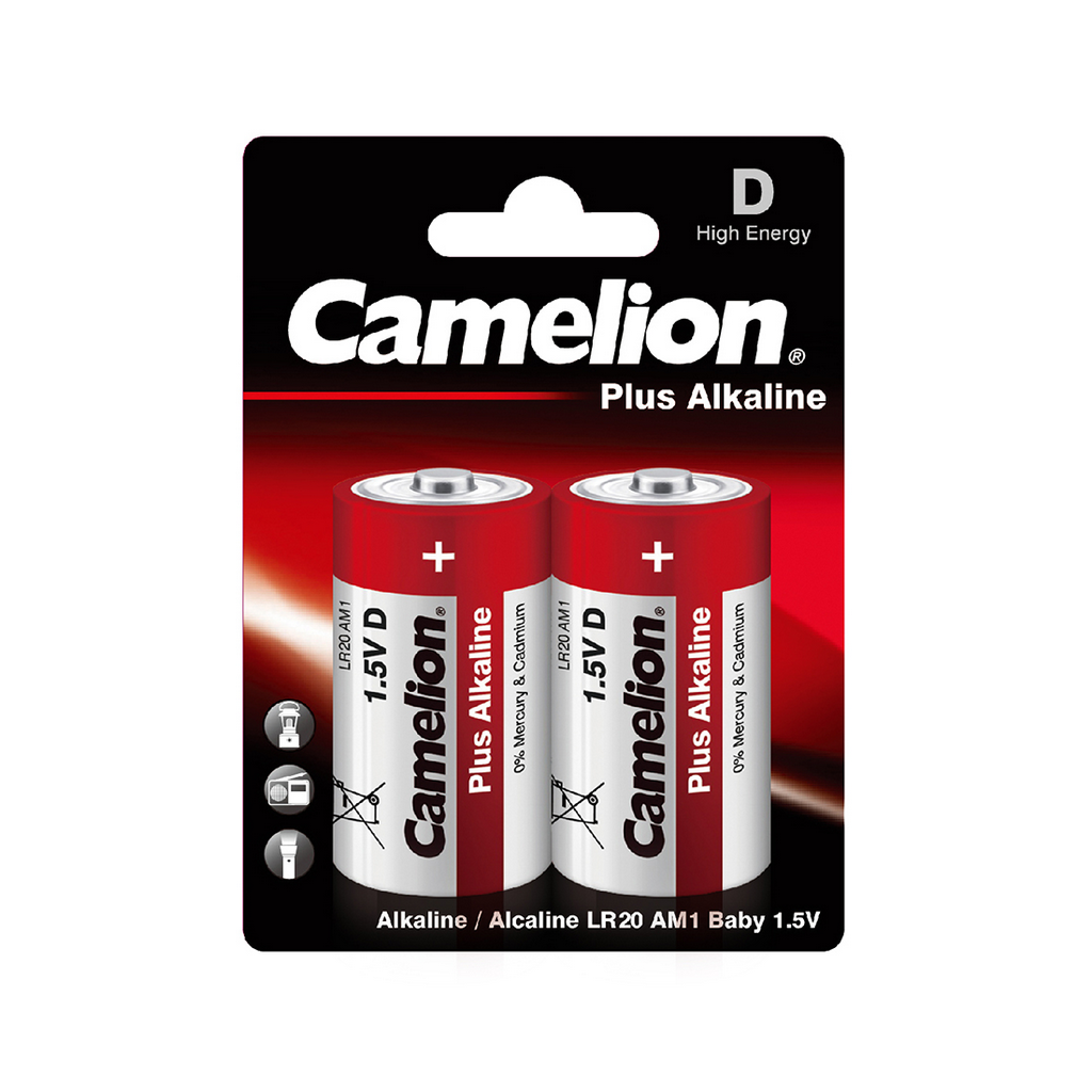 Батарейка Camelion Plus Alkaline LR20-BP2 2шт
