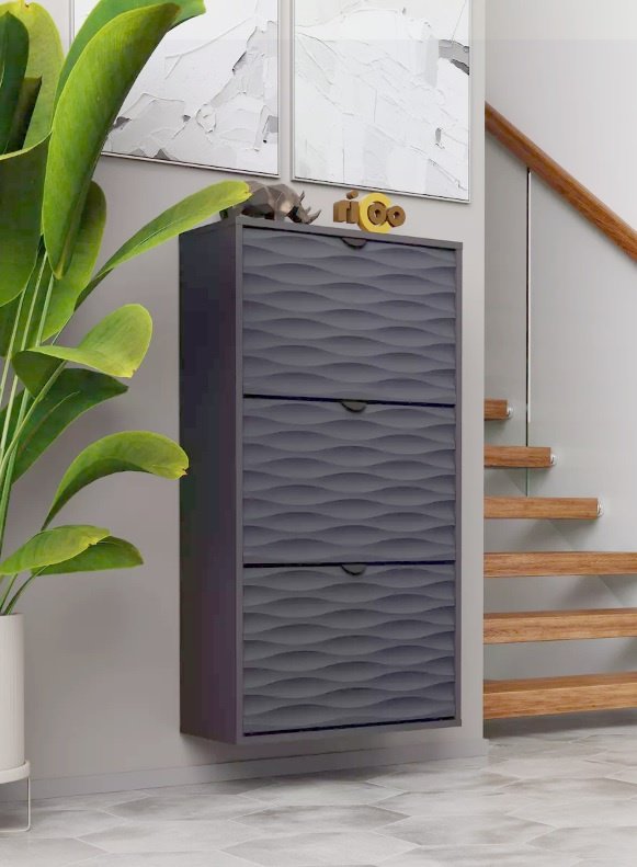 Обувница Ricoo 60x25x111 см, ЛДСП, МДФ купить,NaN