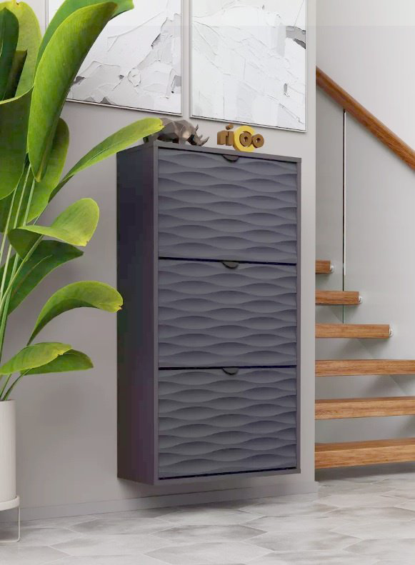 Обувница Ricoo 60x25x111 см, ЛДСП, МДФ купить,NaN