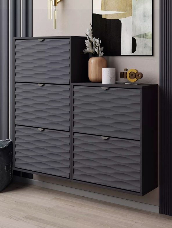 Обувница Ricoo 60x25x111 см, ЛДСП, МДФ купить,NaN