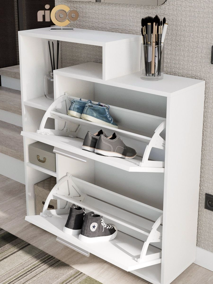 Обувница Ricoo 74x24.30x90 см, ЛДСП купить,NaN