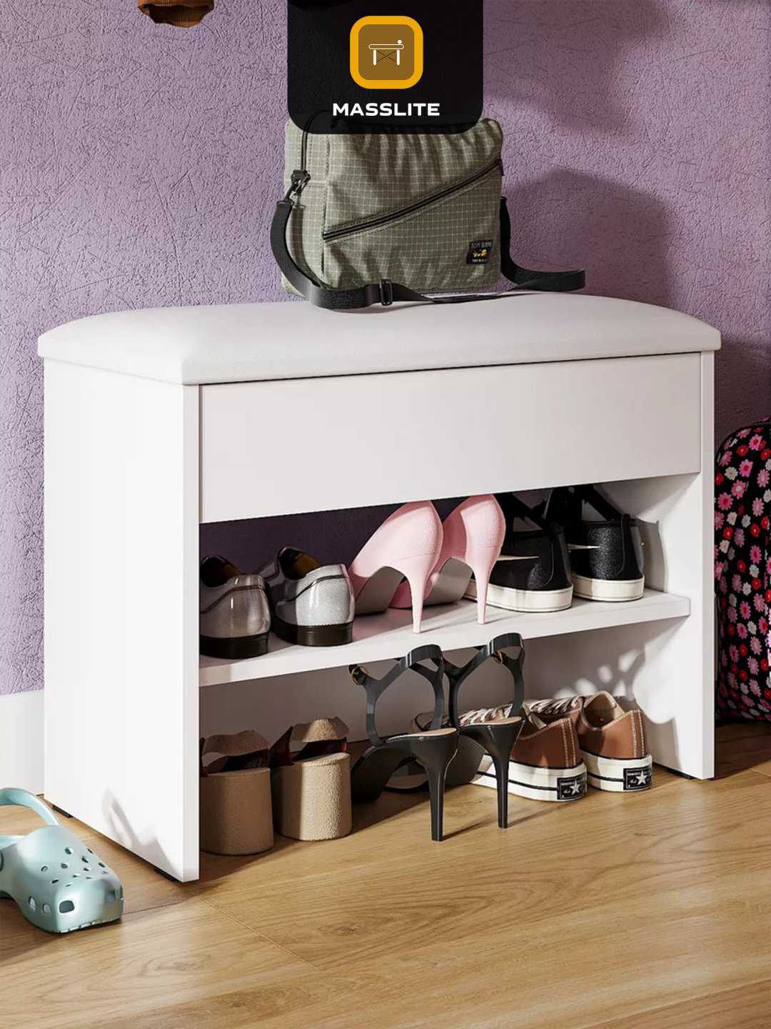 Обувница MassLite 60x30x47 см, ЛДСП купить,NaN