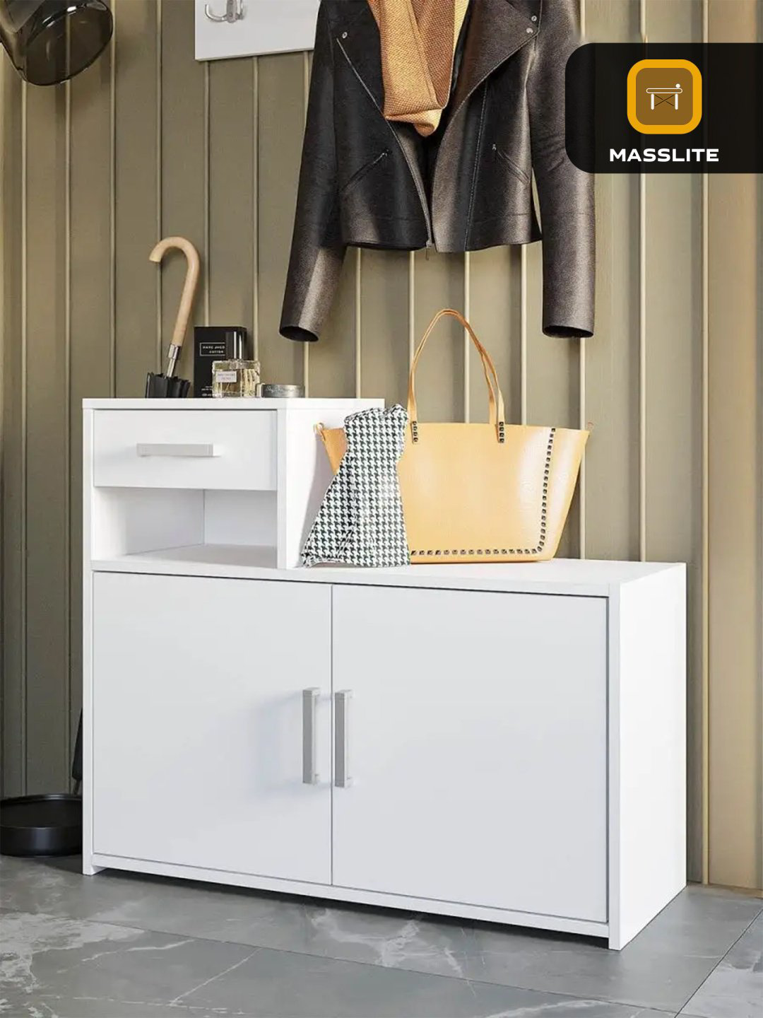 Тумба для обуви MassLite 88x35x76 см, ЛДСП купить,NaN