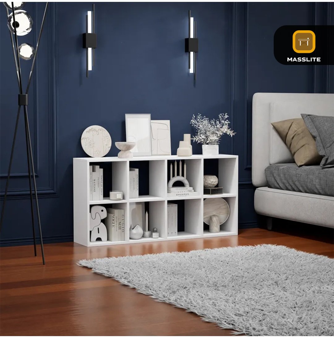 Стеллаж напольный MassLite ZHM-000136, 58x25x116.4 см, белый купить,NaN
