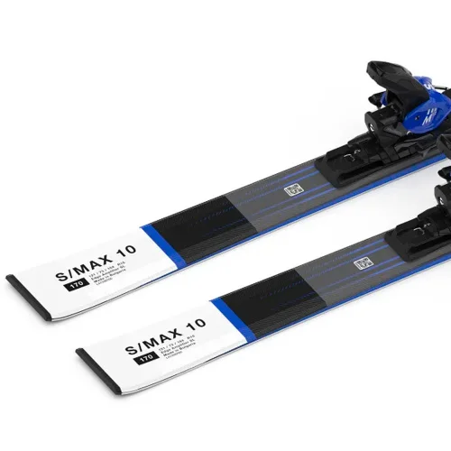 Лыжи горные Salomon E S/Max 10 + M12 GW F80 черно-белые 160 купить,NaN