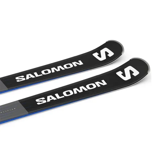 Лыжи горные Salomon E S/Max 10 + M12 GW F80 черно-белые 160 купить,NaN