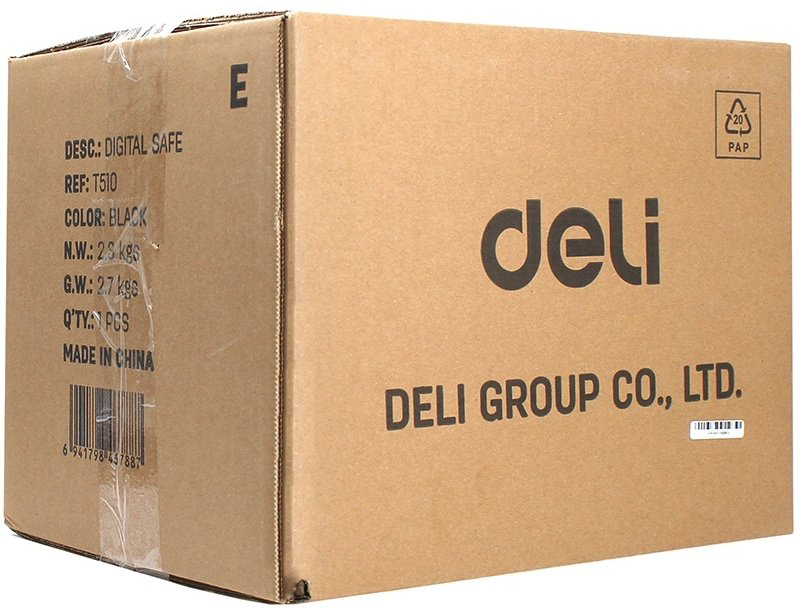Сейф DELI ET510 ключевой, электронный замок (230х170х170 мм) купить,NaN