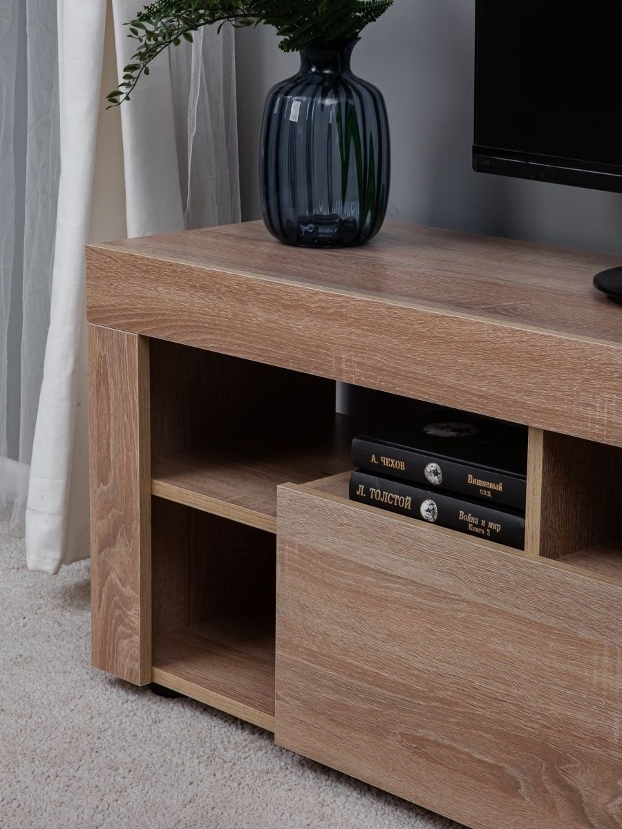 ТВ-тумба напольная Letta 27896097, 109x48x35 см, светло-коричневый купить,NaN