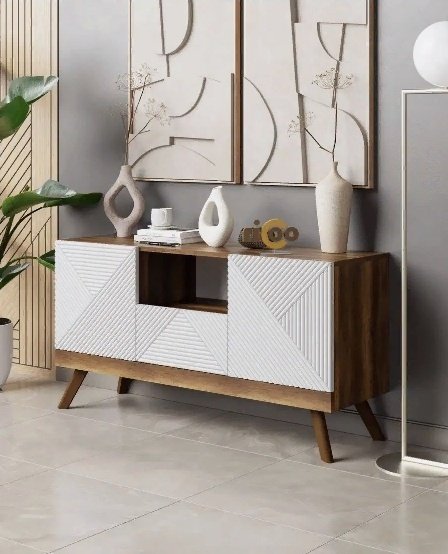 ТВ-тумба напольная Ricoo 158060498, 114x60x36 см, белый купить,NaN