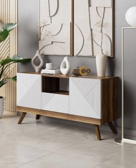 ТВ-тумба напольная Ricoo 158060498, 114x60x36 см, белый купить,NaN